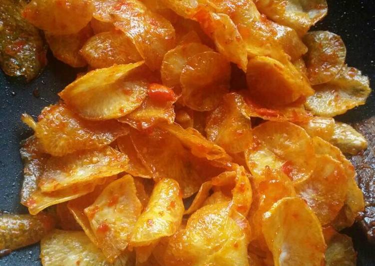 Resep Keripik singkong balado Dari uk