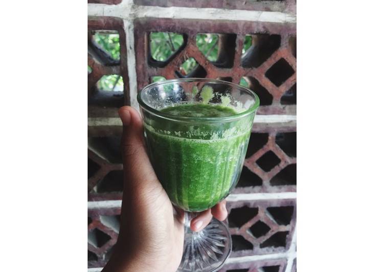 cara membuat Green juice (jus diet)