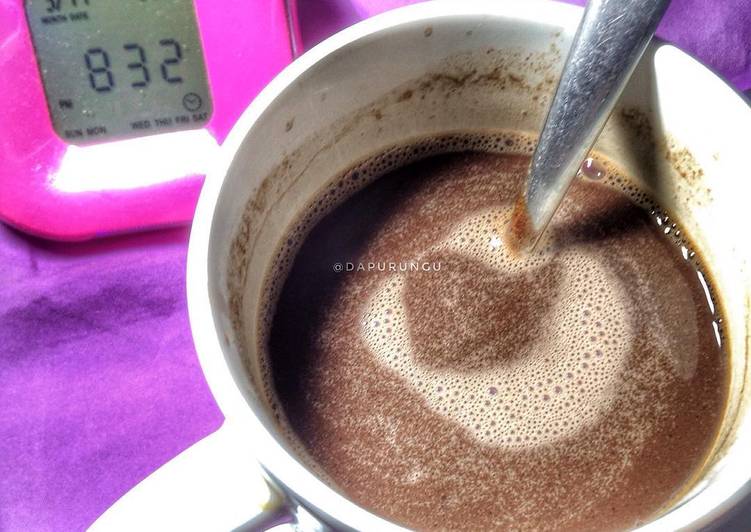 bahan dan cara membuat Hot Chocolate / Coklat Panas Homemade