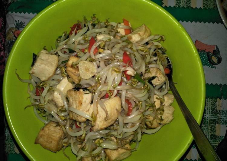 resep masakan Tumis Tauge Tahu Putih Simple