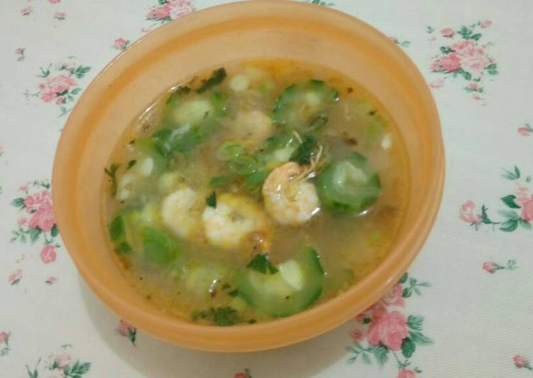 resep Sup Oyong Udang Makaroni Spesial