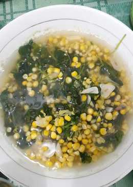 Sayur bening bayam jagung simpel