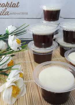 Puding Coklat Vla Vanila