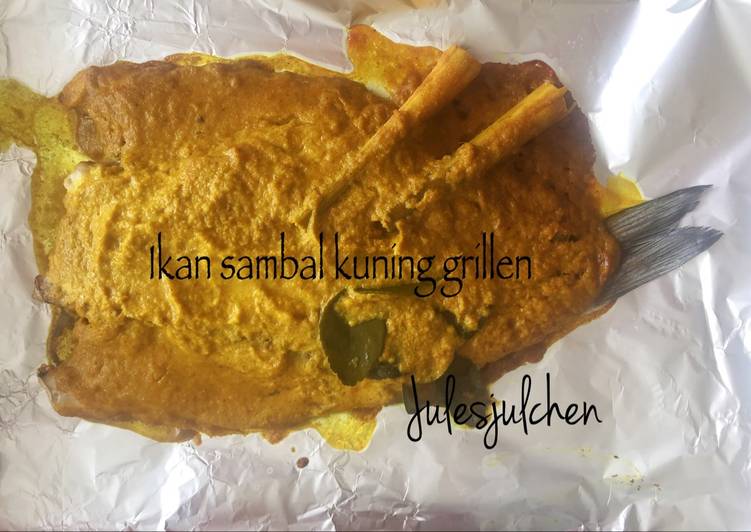 gambar untuk cara membuat Ikan bakar (grillen) bumbu kuning#ketofood