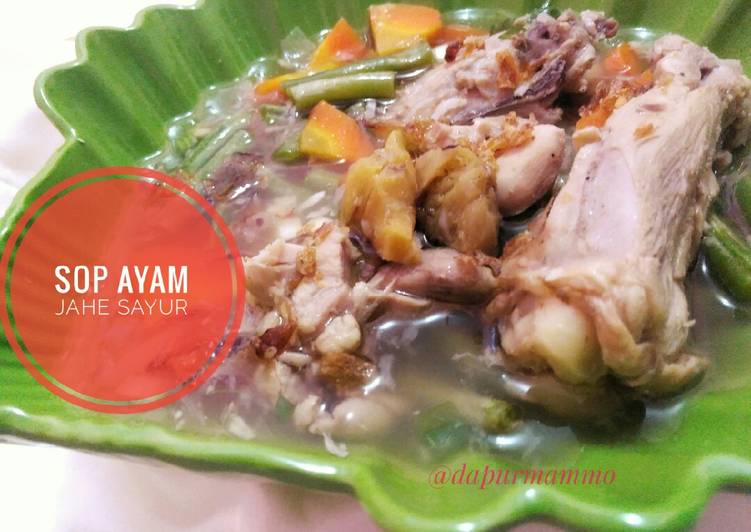 resep Sop Ayam Jahe Sayur