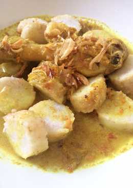 Lontong opor ayam