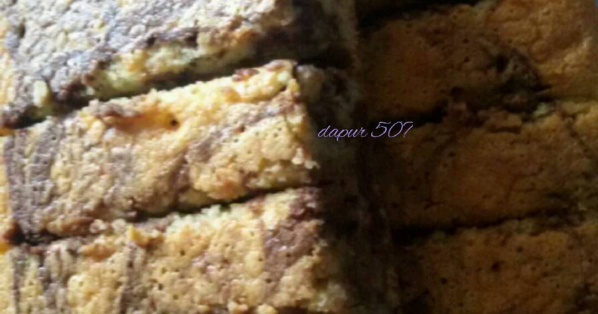 Resep Cake marmer putih telur