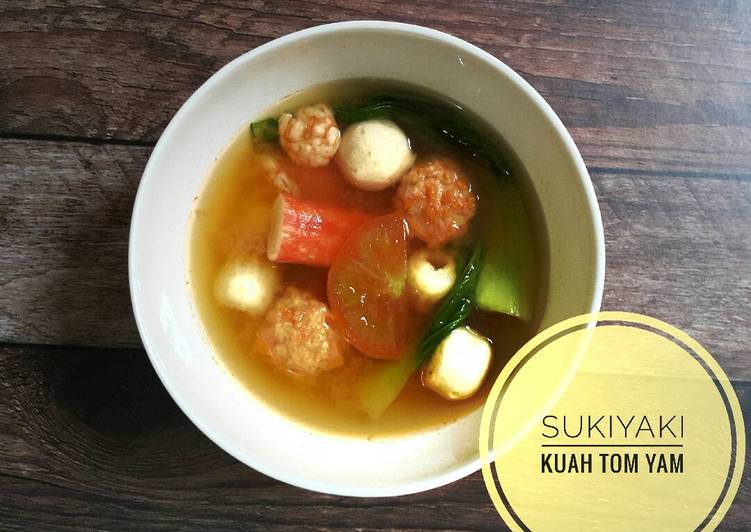 resep lengkap untuk Sukiyaki Kuah Tom Yam