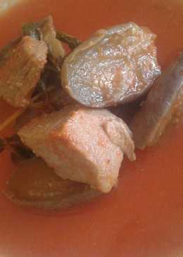 Asam pedas tuna campur terong #seafood festival