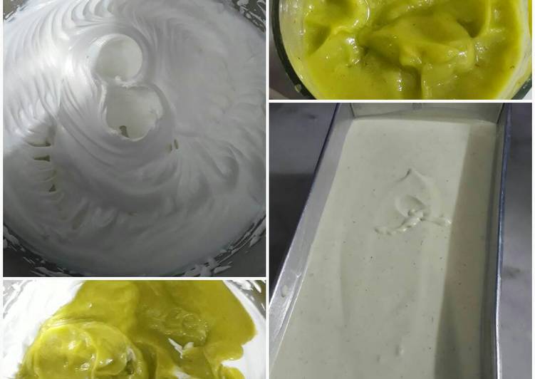 cara membuat Avocado ice cream