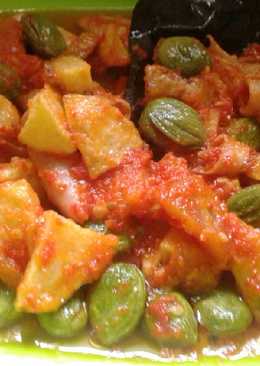 Balado Cumi Pete Campur Kentang