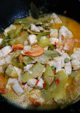 Sayur santan udang, ercis, tahu