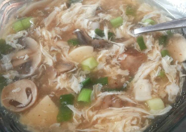 gambar untuk cara membuat Hot and sour soup ???