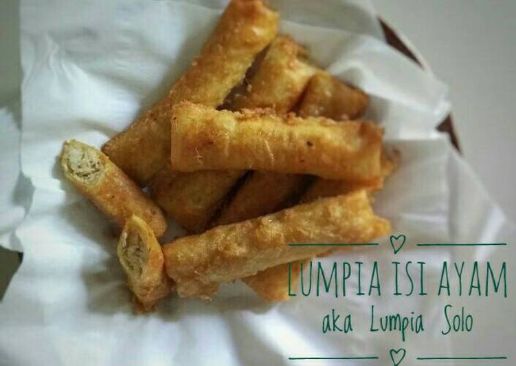 resep masakan Lumpia Isi Ayam aka Sosis Solo