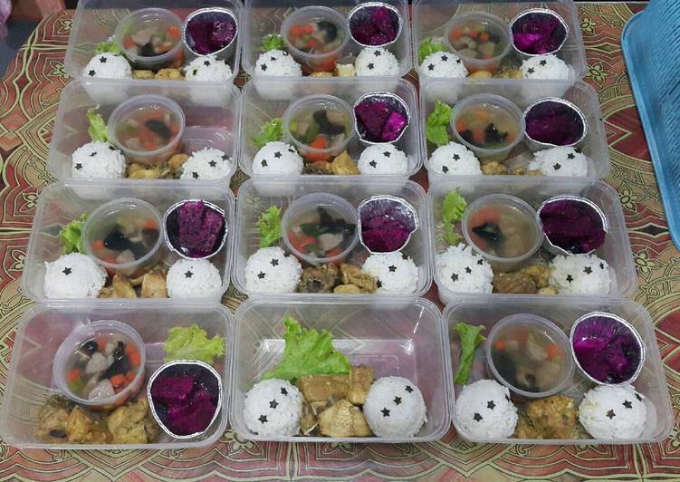 bahan dan cara membuat Bekal Anak Bento 