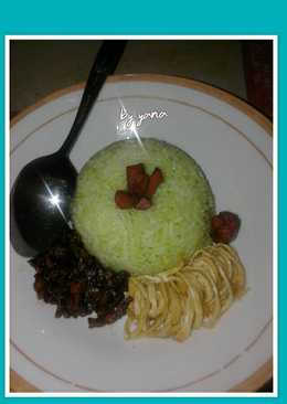 Nasi Uduk Hijau 'pandan'