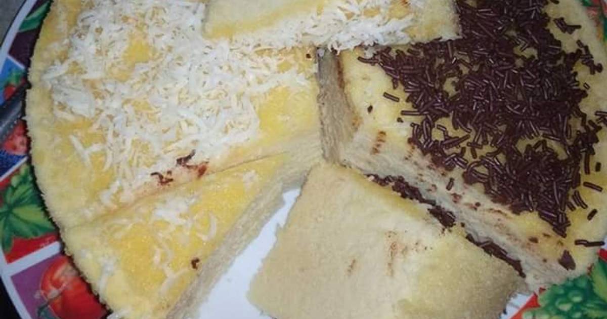 Resep Bolu kukus jerman toping keju dan meises