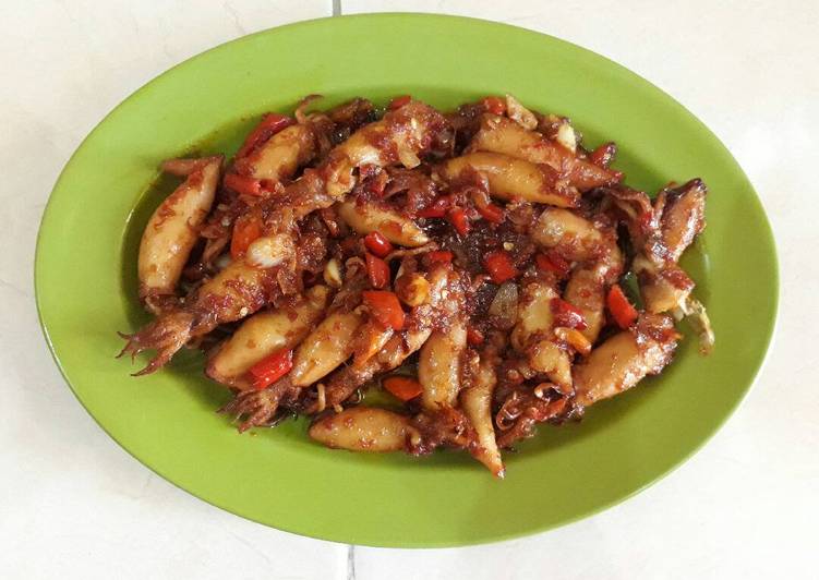 resep masakan Tumis cumi pedas manis