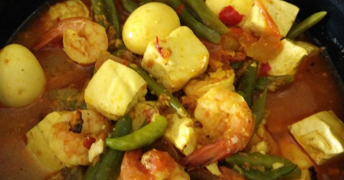 Resep Udang  Tahu  Masak Kuning  oleh Ummi Alif Aisyah Cookpad