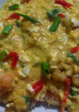 Udang Tepung Maizena Saus Telur Asin