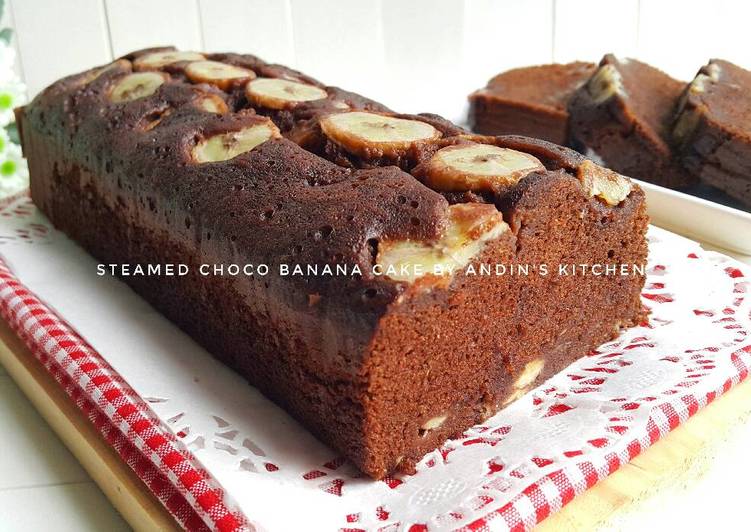 resep masakan Steamed Choco Banana Cake
