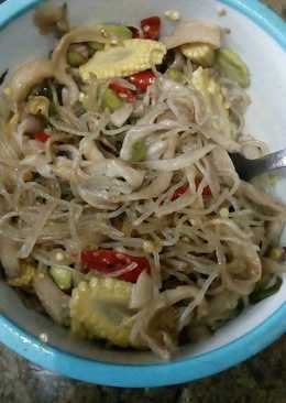 Putren mix jamur bihun pete