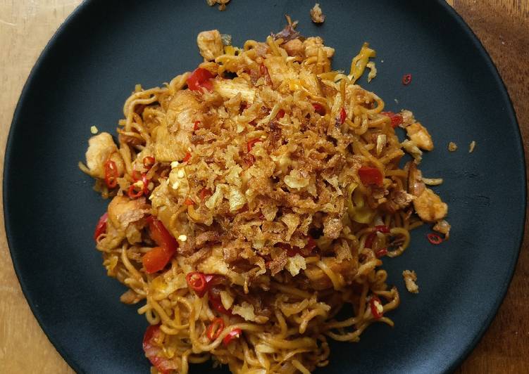 resep Mie Goreng Ayam Pedas