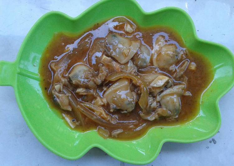 resep masakan Kerang Tahu Masak Saos Asam Manis