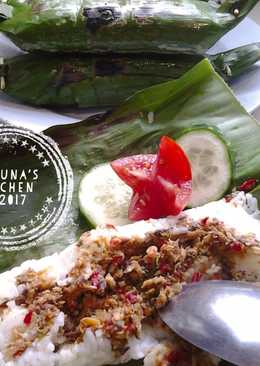 Nasi Bakar Suwir Tongkol Pedas