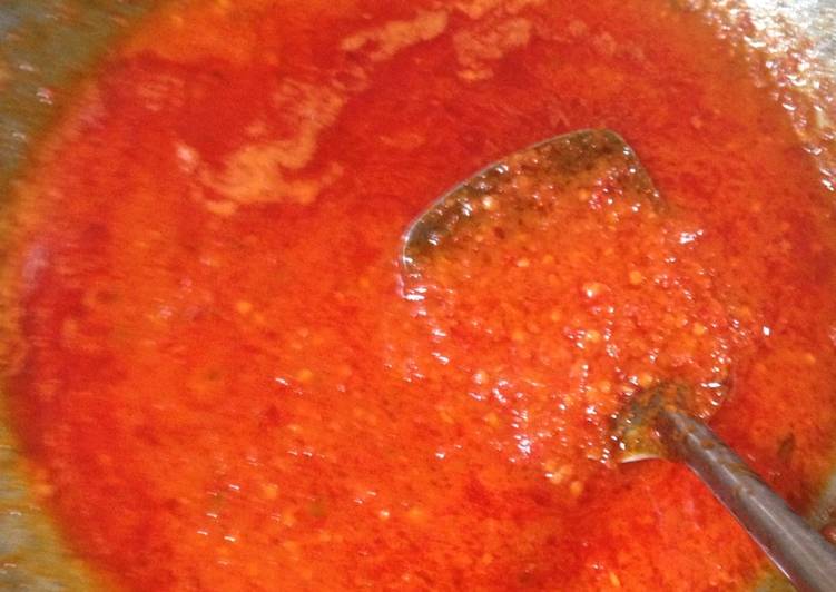 resep lengkap untuk Sambal tumis kemplang