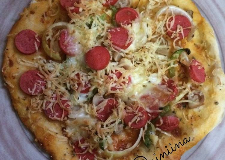 resep masakan Beef Pizza