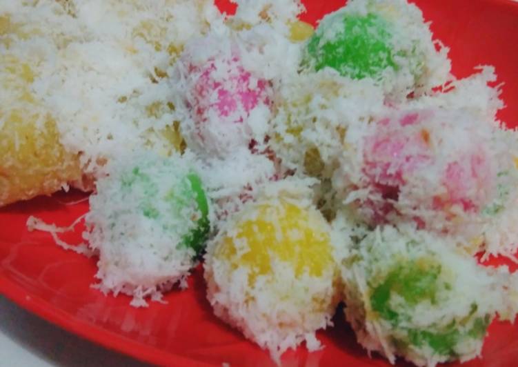 Klepon pelangi recipe main photo