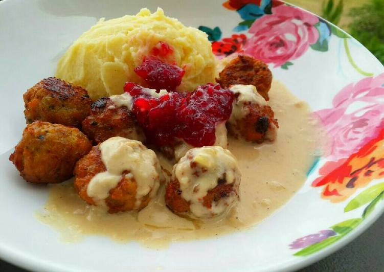 resep masakan Swedish Meatball / baso goreng swedia