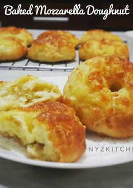 Donat Panggang Tanpa Ulen topping Mozzarella