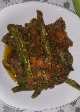 Sambel ijo ayam dan Terong telunjuk
