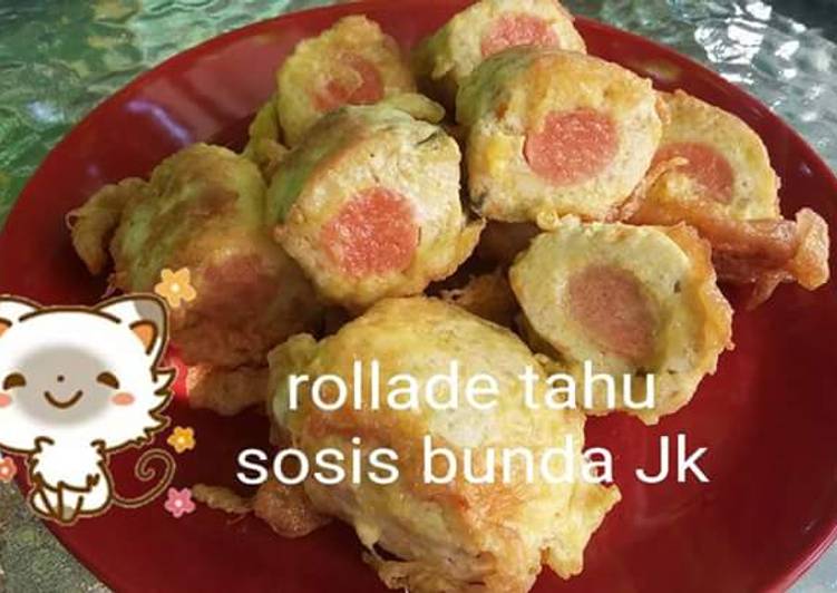 resep masakan Rollade tahu sosis ala bunda Jkb