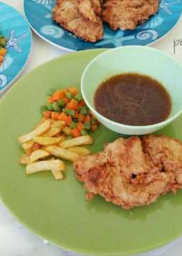 Steak ayam krispi