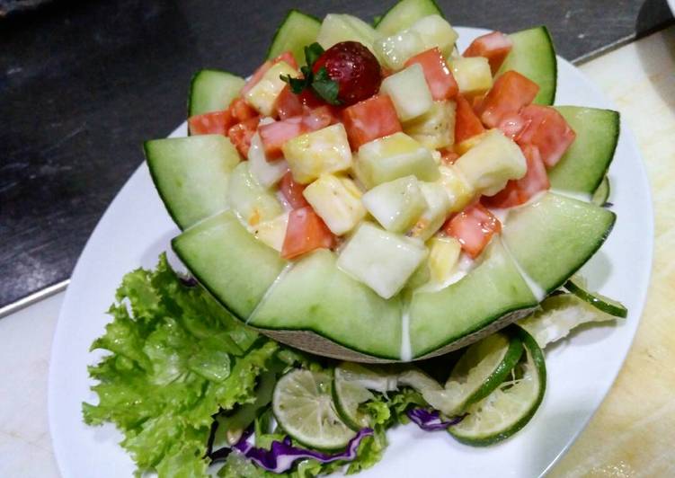 bahan dan cara membuat Fruit Salad Segar