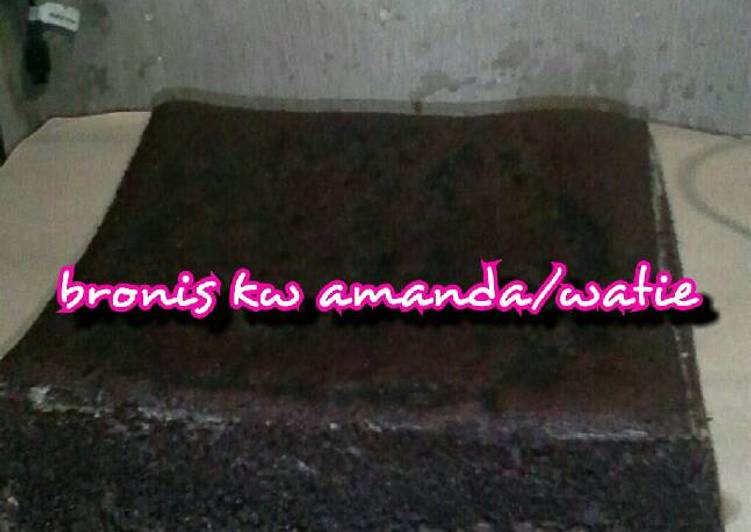 resep makanan Brownies amanda kw