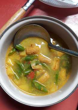 Sayur kentang tahu buncis (kuah santan sederhana non MSG)