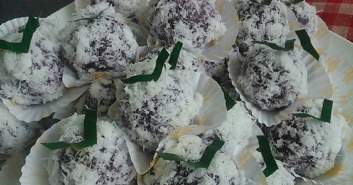 Resep Klepon ubi ungu Resep Klepon ubi ungu
