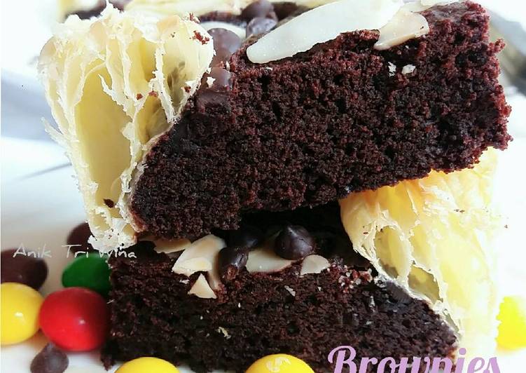 resep makanan Brownies puff