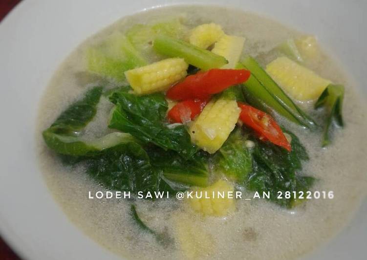 Resep Lodeh sawi dan jagung muda Kiriman dari Utami Subowo @kuliner_an