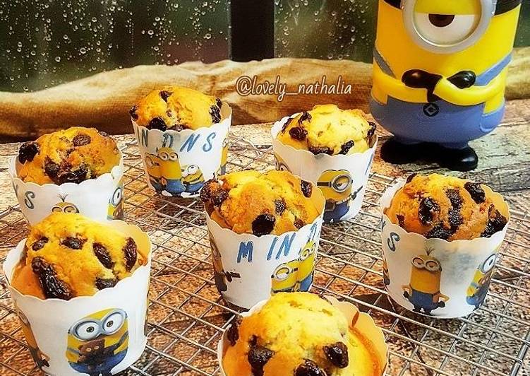 gambar untuk cara membuat Morning glory milk muffin