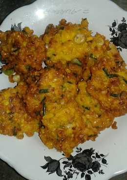 Dadar Jagung dengan tahu