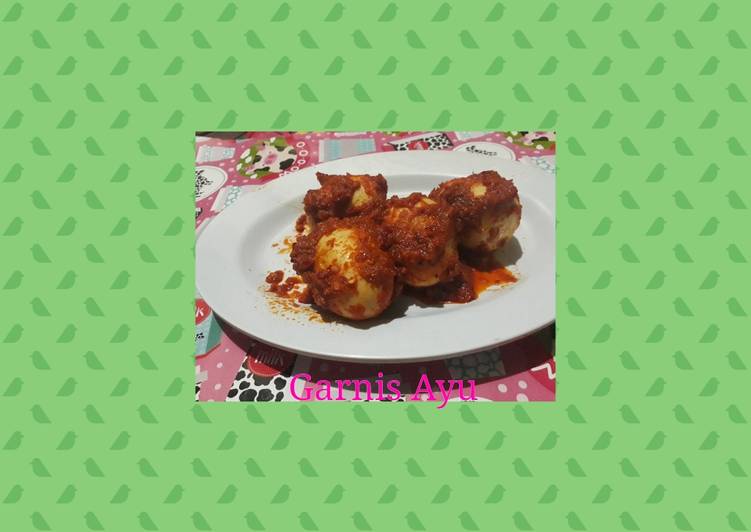 resep lengkap untuk Telur Balado