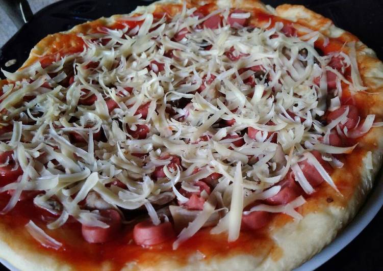 gambar untuk resep makanan Pizza Jamur Merang