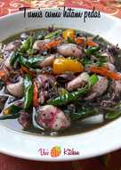 Tumis cumi hitam pedas
