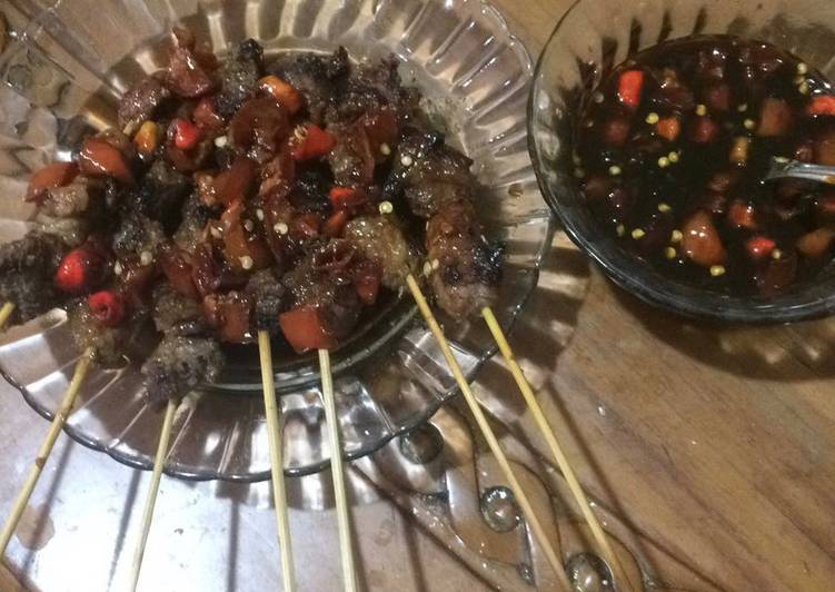 resep masakan Sate Maranggi bumbu Kecap