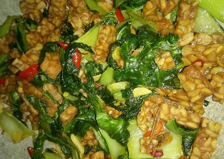 Resep Tumis sawi hijau dan tempe?? - Listya Ningtyas